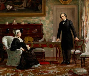 Peace with Honour - Queen Victoria with Benjamin Disraeli following the signing of the Berlin Treaty in 1878